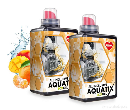 2×Aqutix Gely do myčky nadobi 110 umyti
