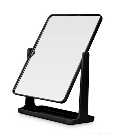 BEAUTY / 360 stupňů  otočné kosmetické zrcadlo / na stojanu  / elegantní  pomocník pro liceni / černé 