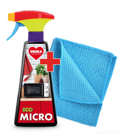 MICRO / Pěnový čistič na mikrovlnné & parní trouby / extra odmastovaci sila / 500 ml / + uterka zdarma