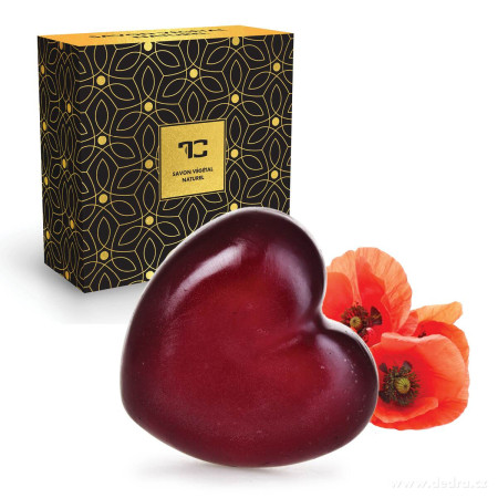 POPPY MEADOW / ručně vyráběné rostlinné mýdlo s kokosový olejem & glycerynem/ 85 g