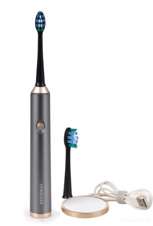 SONISSIMO NEO / Sonicky zubni kartacek 37 000 kmitů/ 5 režimů & USB nabíjení / metalic green
