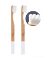 SADA 1 + 1 / GO ECO BAMBOO / Zubní kartáček/ 10 000 vlaken / ultra jemné a husté stetinky / bily